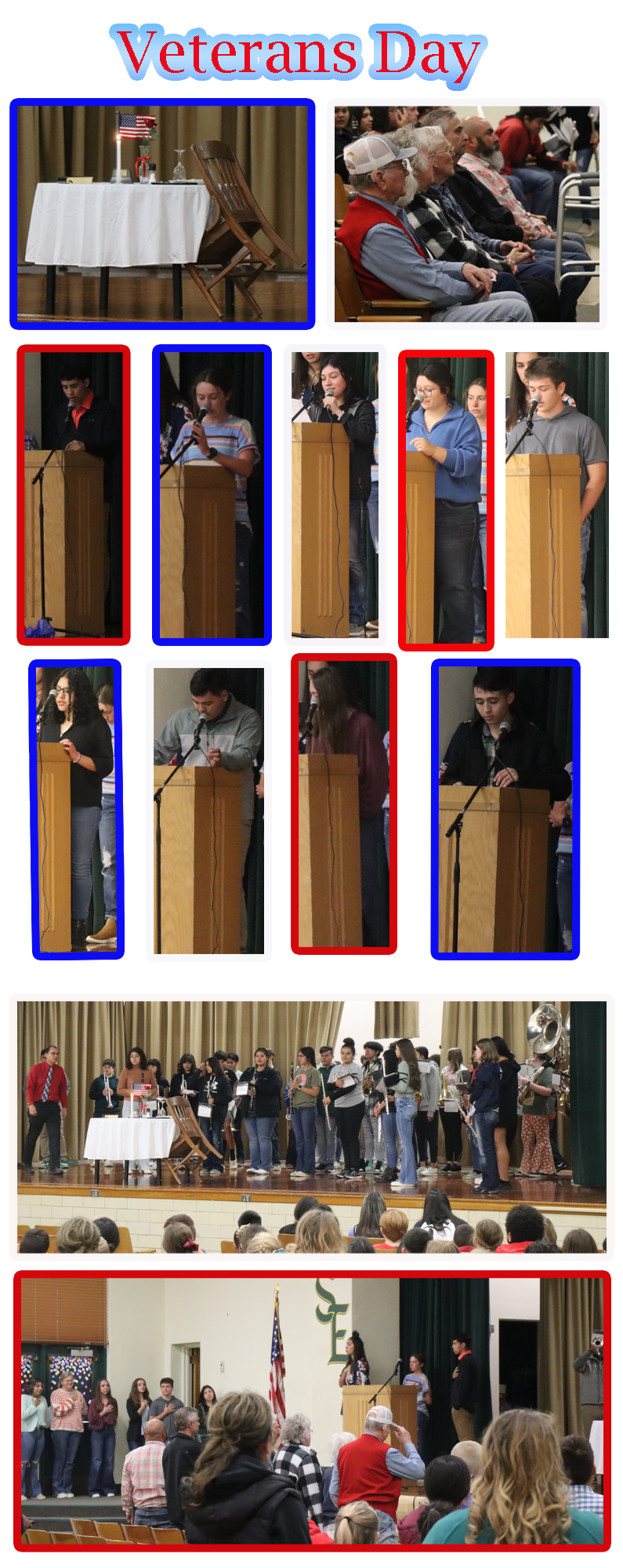 SpringlakeEarth High School Veterans Day